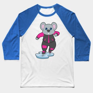 Mouse Ice skating Ice skates Baseball T-Shirt